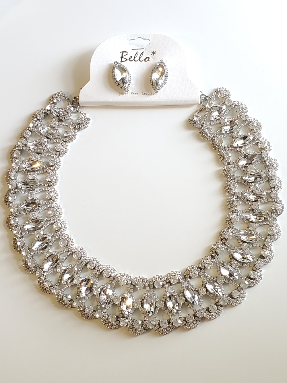 Crystal Statement Necklace & Earring Set